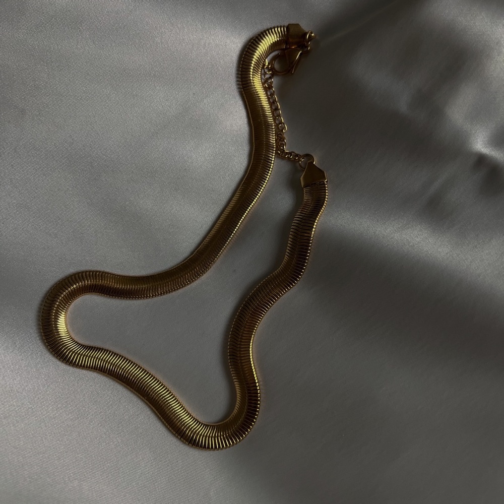 18k gold plated snake chain